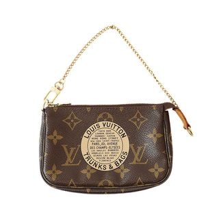 ��ŷ��ۡ�LOUIS VUITTON�ۥ륤�����ȥ� �ߥ˥ݥ����å� ����������� T&B ��Υ���� M60153 �֥饦�� GD��� �쥶�� �ϥ�ɥХå� �� �ݡ��� ��ǥ���������š�