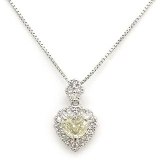 �ڱɡۡ�JEWELRY�ۥ��奨�꡼ �ͥå��쥹 �ϡ��ȥ������ץ��åȥ�������� 0.25ct 0.12ct Pt850 Pt900 �ץ���� 2.6g ��ǥ����� ��ʪ ����¾����š�