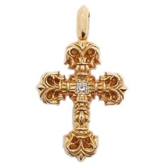 ��ŷ��ۡ�CHROME HEARTS�ۥ�����ϡ��� �����ˡ��ե��ꥰ�꡼ ������ ������ �ڥ����ȥȥå� 22K ������� TINY FILIGREE 1P������ YG����š�
