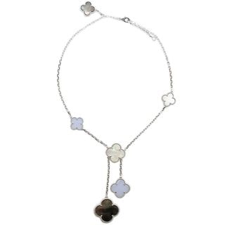 ��ŷ��ۡ�VAN CLEEF&ARPELS�ۥ����󥯥꡼�ա������ڥ� ������ơ�������ϥ�֥� �ͥå��쥹 750WG ���륻�ɥˡ� MOP ���奨�꡼ VCARN18900����š�