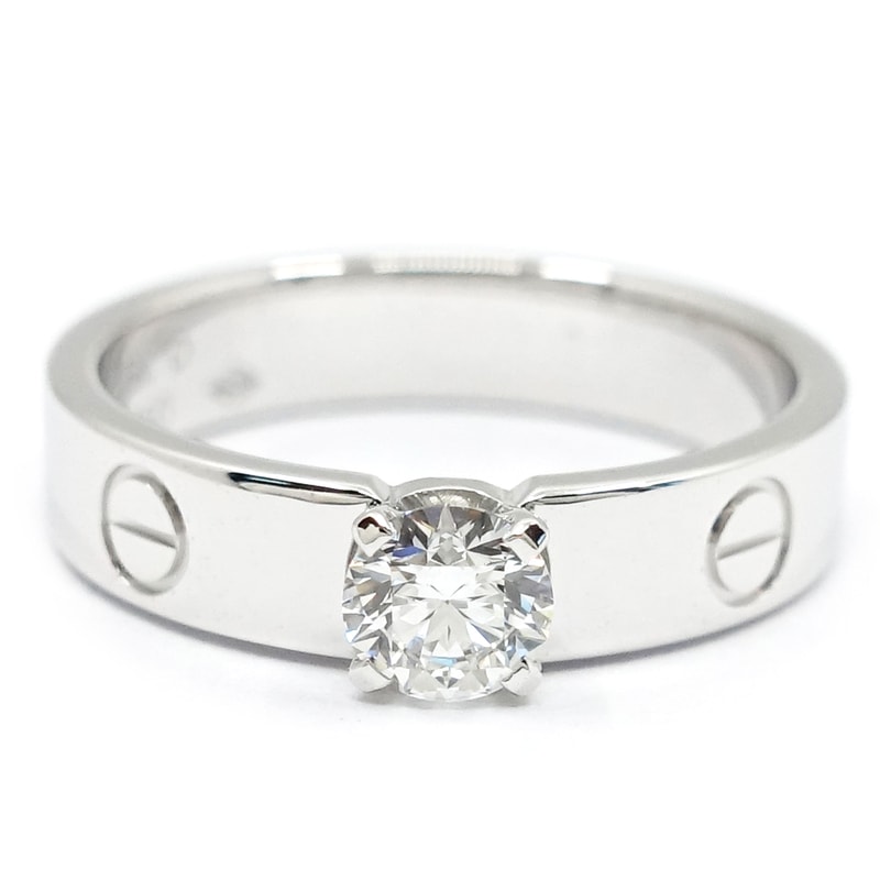 �ڱɡۡ�CARTIER�ۥ���ƥ��� K18WG �ߥ˥�� ����ơ��� ��������� ��� ���� SM 750WG ���奨�꡼ ��ǥ����� N4722850 LOVE�ڻž夲�ѡۡ���š�