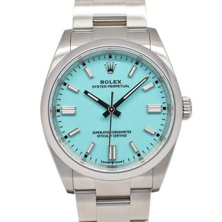 ��̾�Ų��ۡ�ROLEX�ۥ���å��� �����������ѡ��ڥ��奢�� 36 126000 ������ �����������֥롼 SS ��ư���� ��� �ݾڽ��դ� 2024ǯ����š�