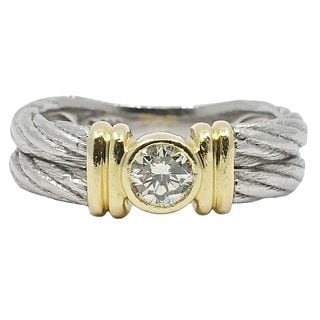 ��̾��ۡ�JEWELRY�ۥ��奨�꡼ ��� ���� ���������0.29ct ��12�� Pt900/K18YG �ץ���� ��������������� ���� ��ǥ����� ��6.8g Ķ���������� ���ΤΤߡ���š�