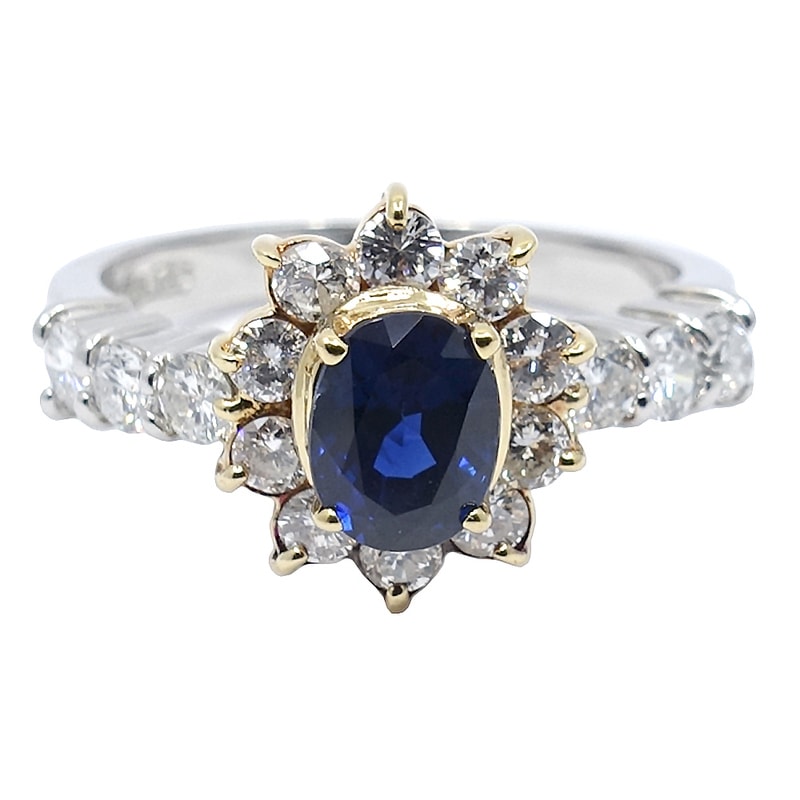 ��̾��ۡ�JEWELRY�ۥ��奨�꡼ ��� ���ե�����0.76ct ������0.74ct ��11.5�� Pt900/K18YG ���顼���ȡ��� ���� ��ǥ����� ��4.4g ������ ���ΤΤߡ���š�