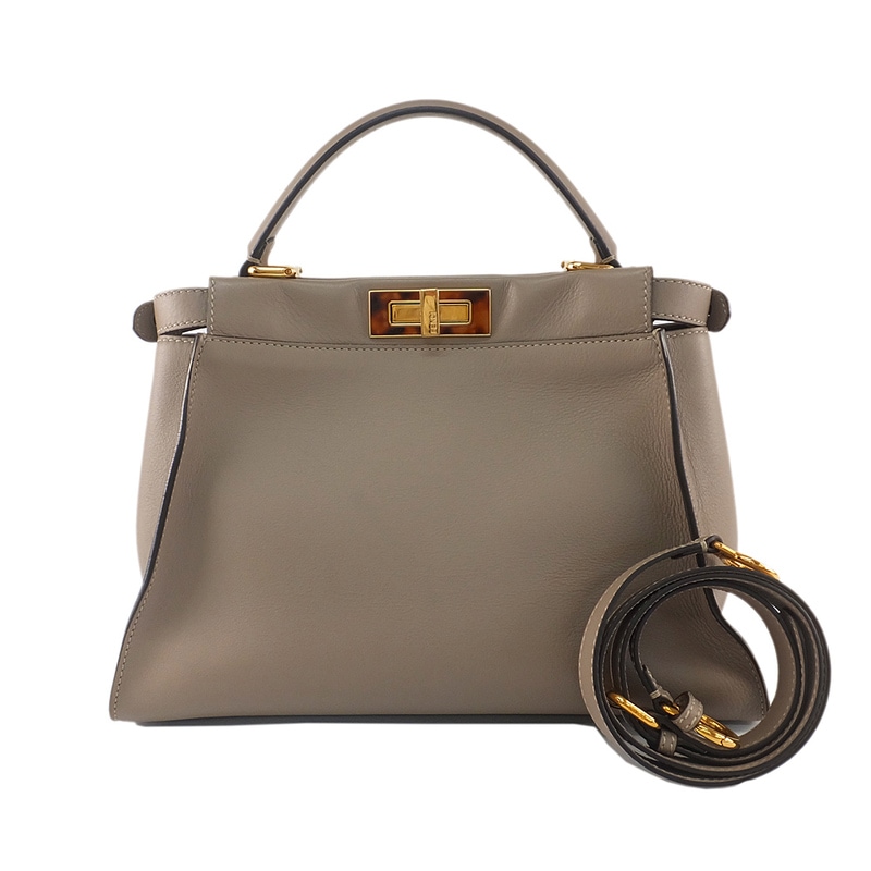 ��ŷ��ۡ�FENDI�ۥե���ǥ� �ԡ����֡� �ߥǥ����� ���졼���� �����ե쥶�� �ϥ�ɥХå� ���������Хå� 2way ��ǥ����� �����š�