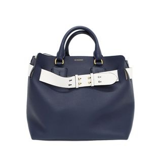 ��ŷ��ۡ�BURBERRY�ۥС��Х꡼ �ϥ�ɥХå� ���������Хå�2WAY �٥�ȥХå� 4073338 �ͥ��ӡ� �ۥ磻�� ������ɶ�� �쥶��  �� ��ǥ���������š�