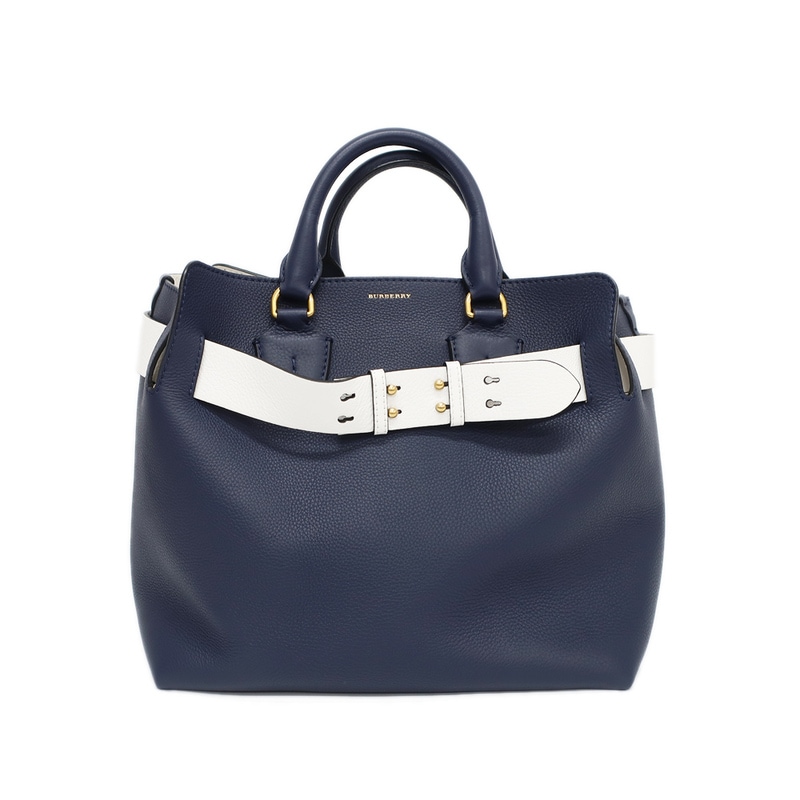 ��ŷ��ۡ�BURBERRY�ۥС��Х꡼ �ϥ�ɥХå� ���������Хå�2WAY �٥�ȥХå� 4073338 �ͥ��ӡ� �ۥ磻�� ������ɶ�� �쥶��  �� ��ǥ���������š�
