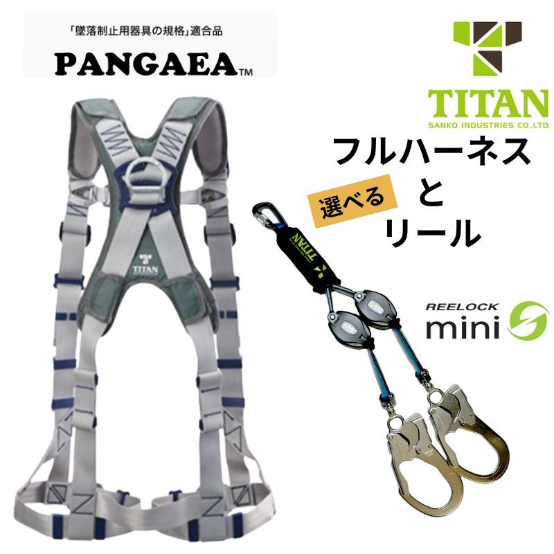 椿モデル蕨上田オリジナルフルハーネスと3種適合ランヤードのセット