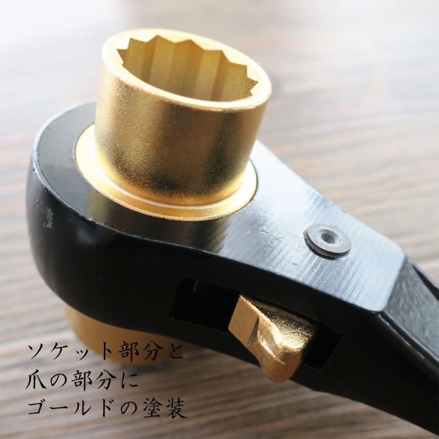 TOP トップ工業 黒金ラチェット 鳶仕様 ラチェットレンチ｜職人さん