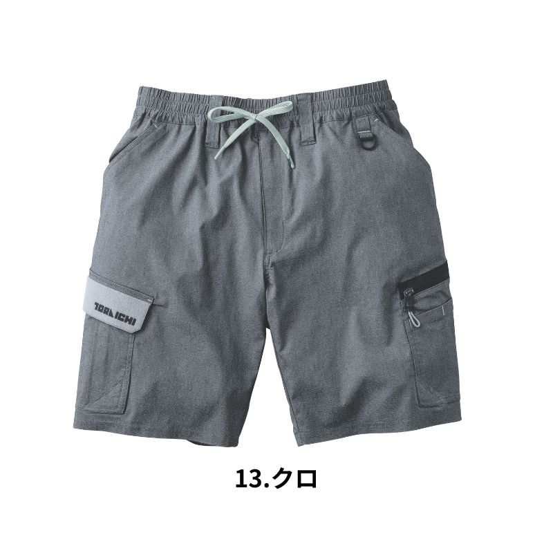 寅壱 2132-241 カーゴハーフパンツ 夏用 接触冷感 ストレッチ クール