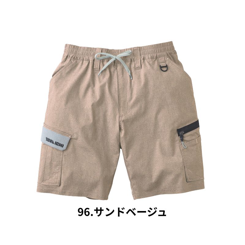 寅壱 2132-241 カーゴハーフパンツ 夏用 接触冷感 ストレッチ クール