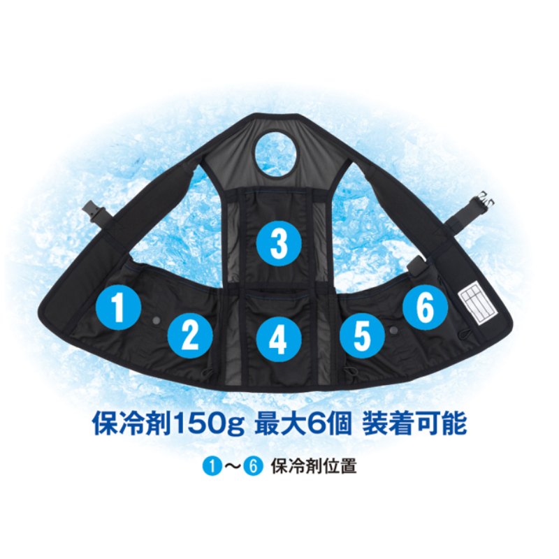 TECH ICE クールベスト 大きめサイズのXXXL 中古品 Icey-