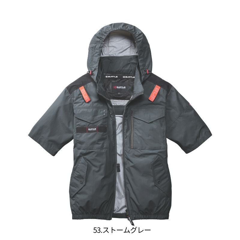 バートル 空調服 AC1156 半袖 ハーネス対応 サイドファン エアー