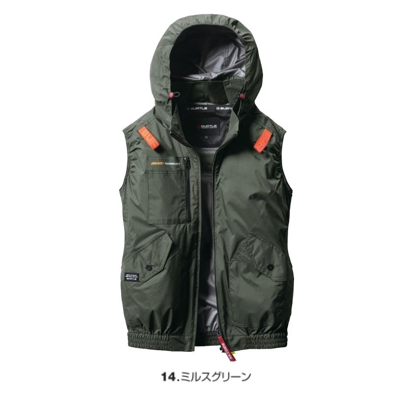 バートルの空調服AC2074はサイドファンで運転中もファンがあたりません