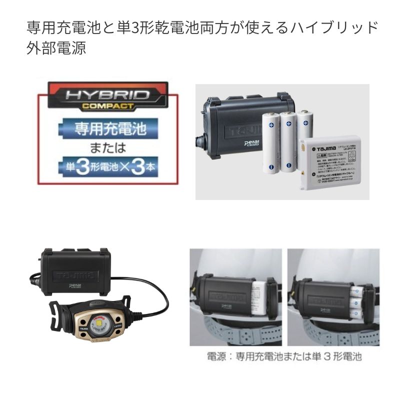 ヘッドライト CD 500lm フラッド照射 3718セット | タジマ | 職人さん