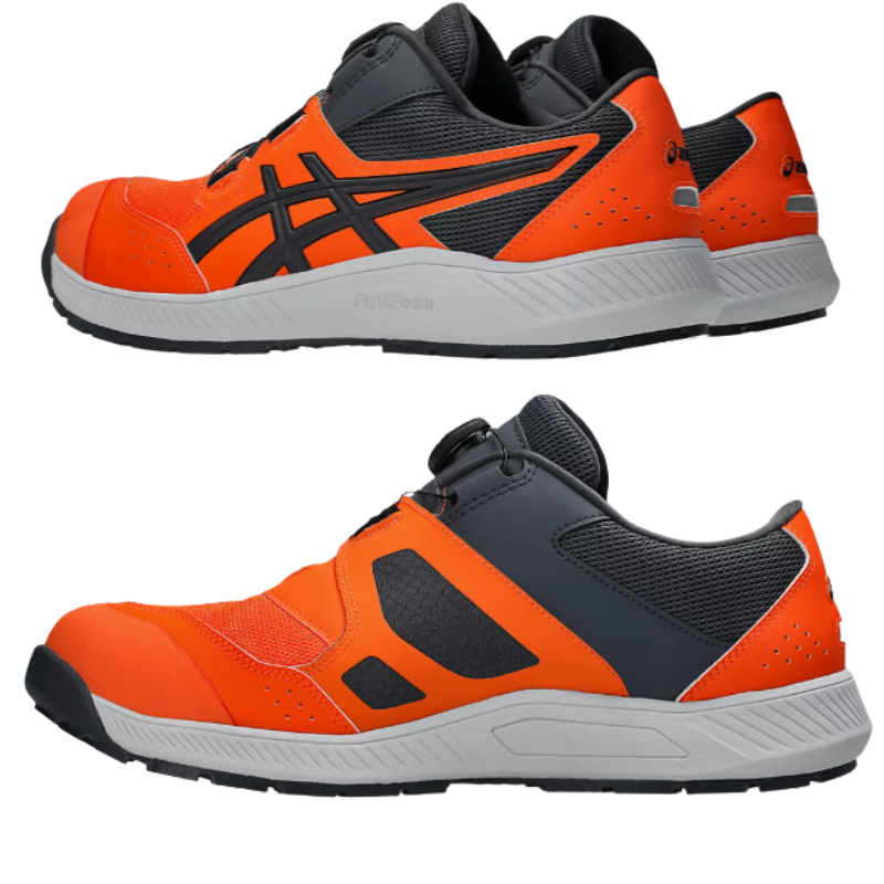asics アシックス CP228-800 ショッキングオレンジ×キャリアグレー