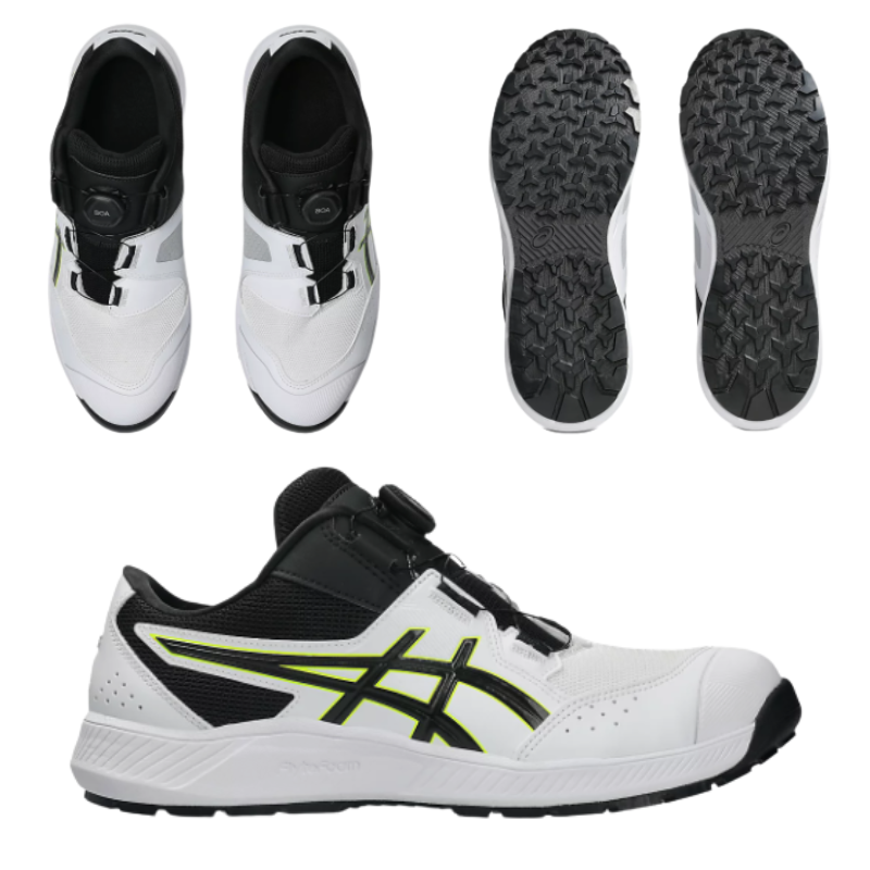 asics アシックス CP228-100 ホワイト×ブラック 2026年 新作 安全靴