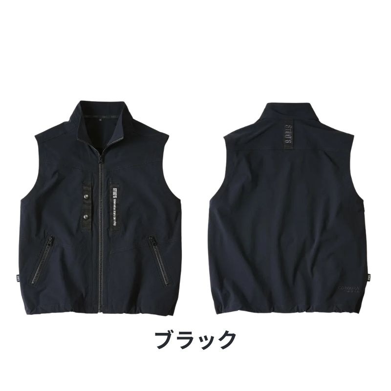 Chacott ストレッチ中綿ベスト 新品、未使用 S3816 テックベスト CORDURA ストレッチ 高耐久 作業ベスト 軽量