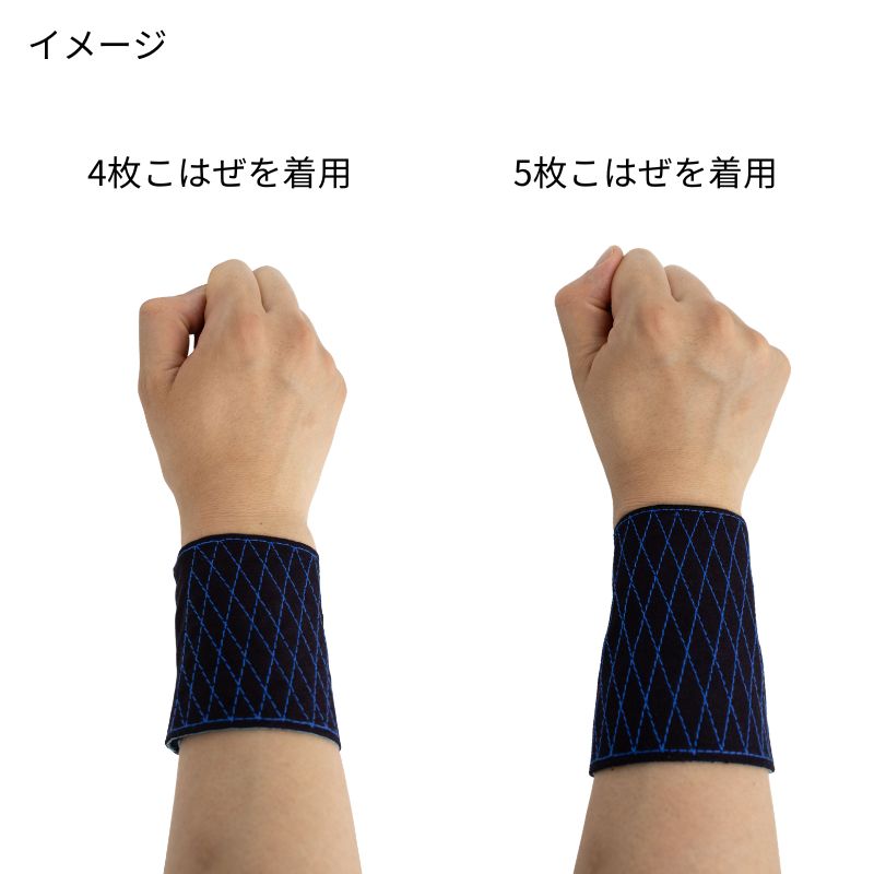 手甲　日本語×4枚 きねや無敵 青縞手甲 匠 4枚こはぜ 赤刺し 青刺し 日本製 職人手甲 鳶