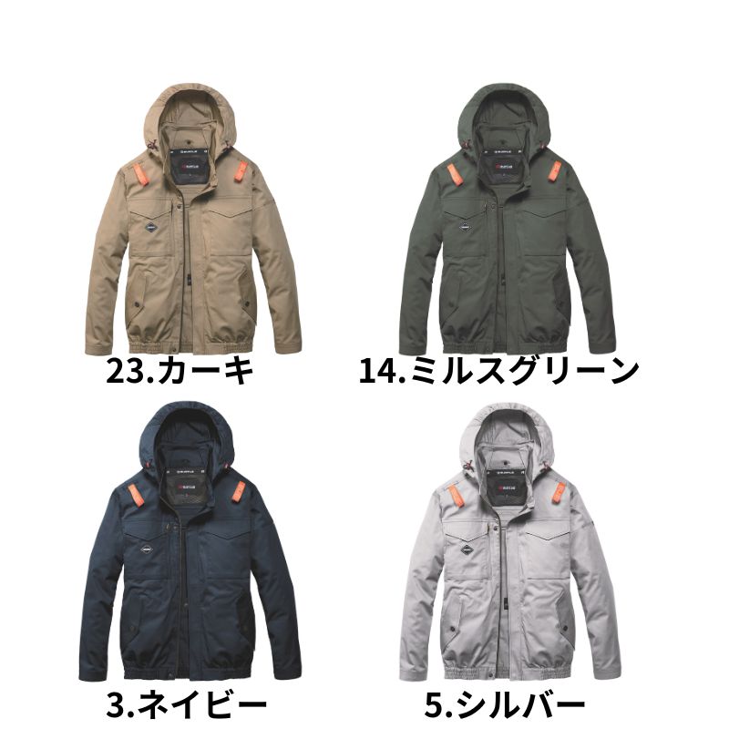 バートル AC2041 空調服 長袖ブルゾン 綿100％ サイドファン フル