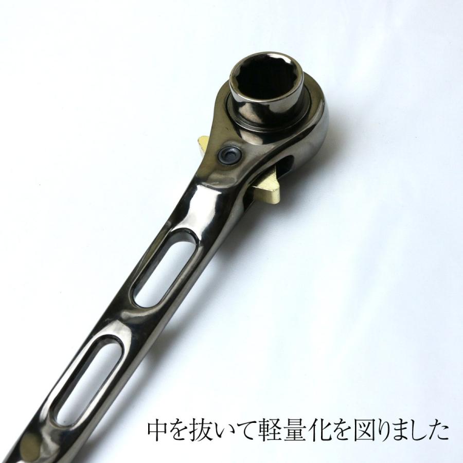 侍ブラック 足場鳶ラチェット 17×17