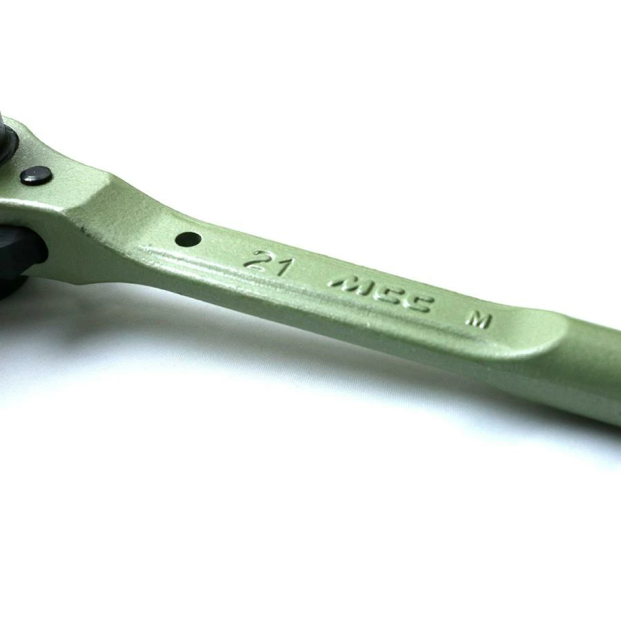 MCC 短シノラチェットレンチ RS-1721 17×21mm ショートタイプ 曲がり