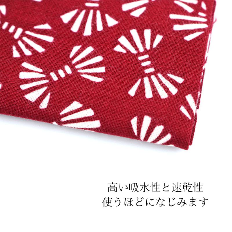 蝶結び柄 手ぬぐい 赤×白｜縁起の良い華やかな和柄