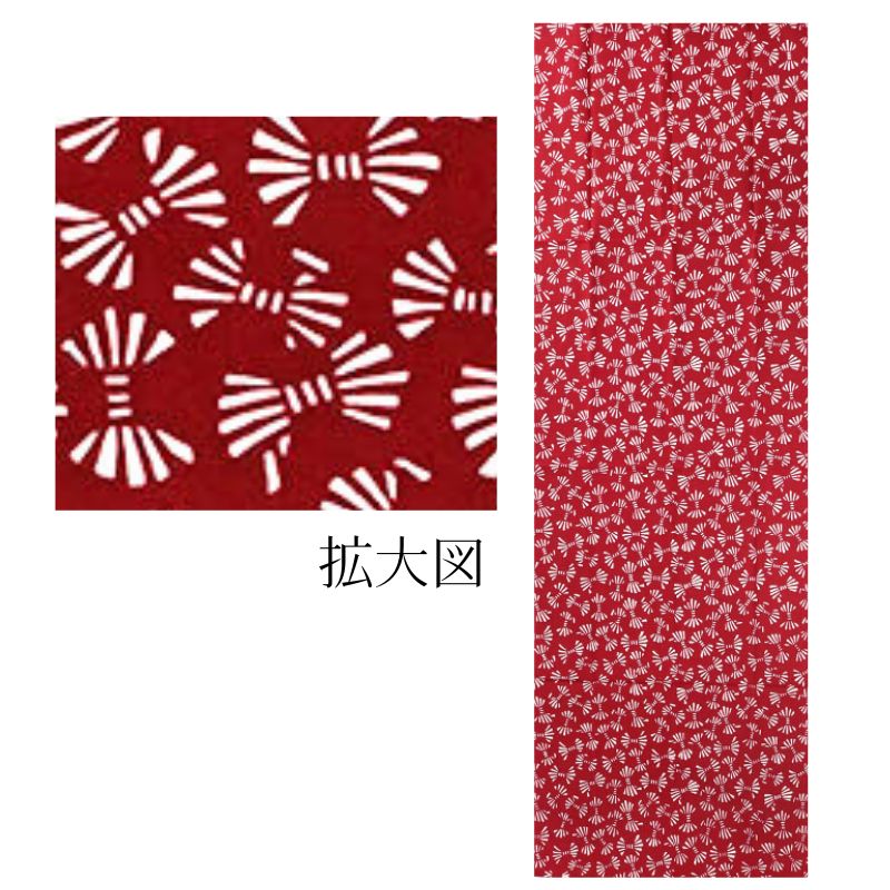 蝶結び柄 手ぬぐい 赤×白｜縁起の良い華やかな和柄