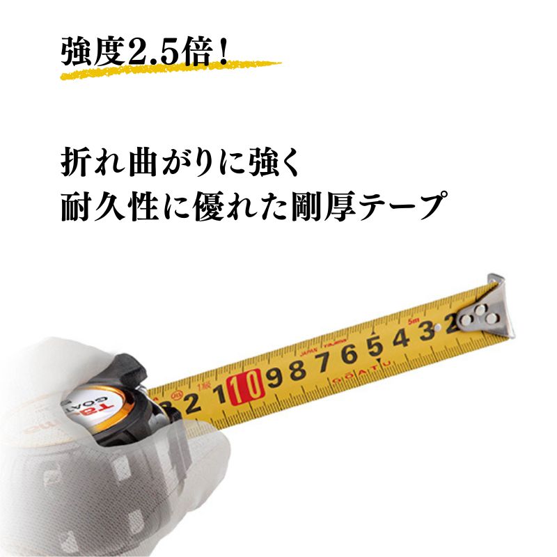 タジマ 剛厚G 25mm幅5.0m 左セフダブルマグ