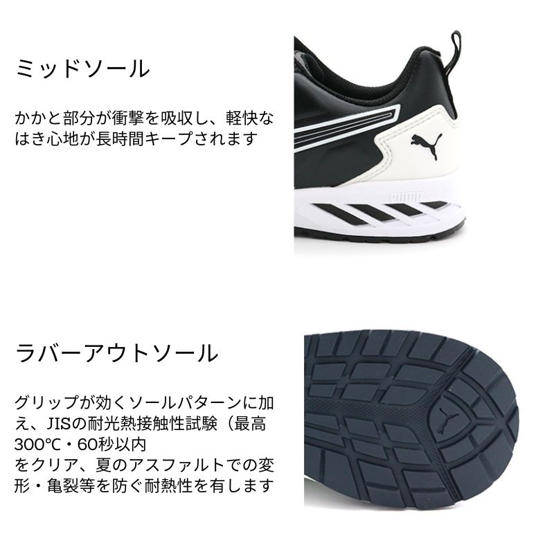 PUMA SAFETY「RIDER 2.0 DISC LOW]ホワイトプーマ安全靴No.64.247.0