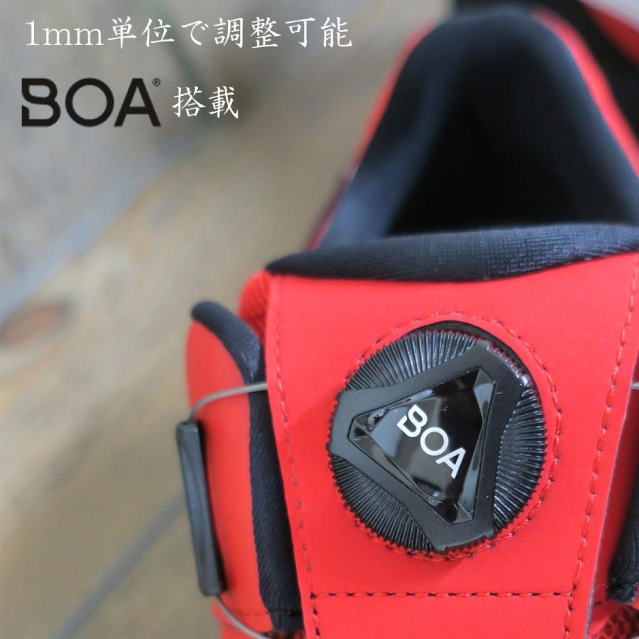 アシックス 安全靴 CP209-602 BOA クラシックレッド×ホワイト