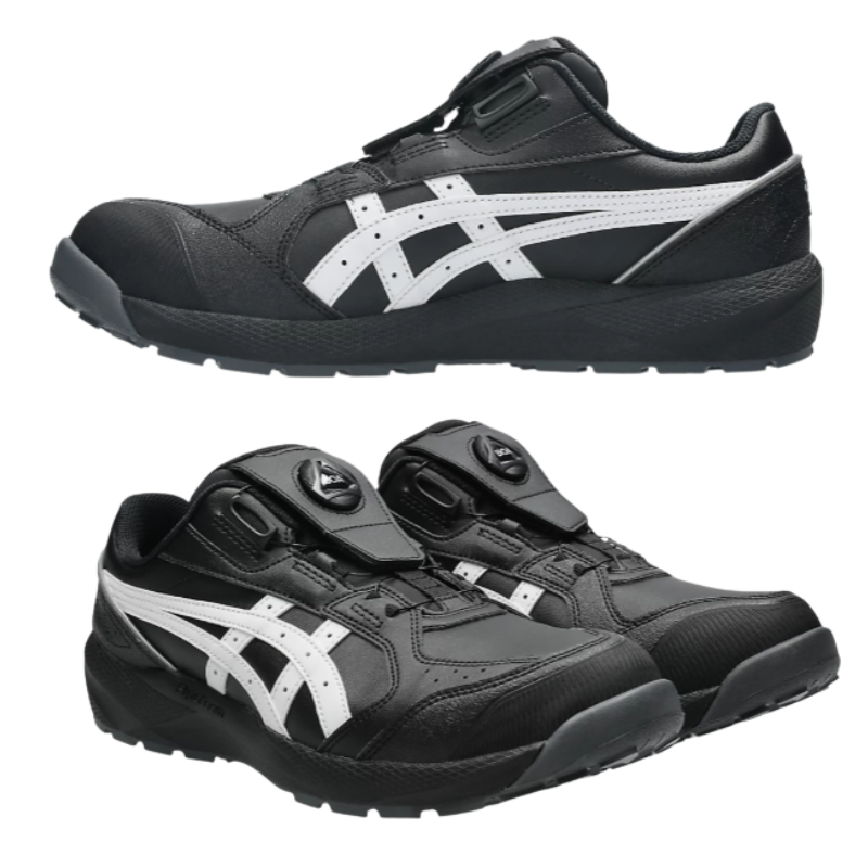 ASICS CP 安全靴 JSAA A種 ブラック/ホワイト asics アシックス CP316-001 ブラック×ホワイト 2026年 新作 安全靴
