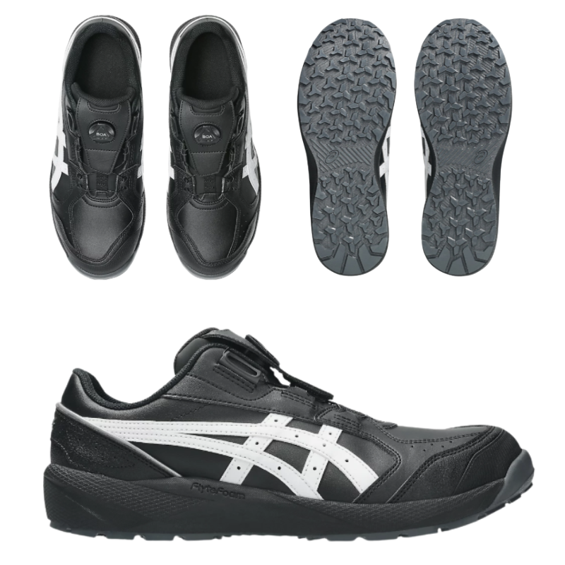 asics アシックス CP316-001 ブラック×ホワイト 2026年 新作 安全靴