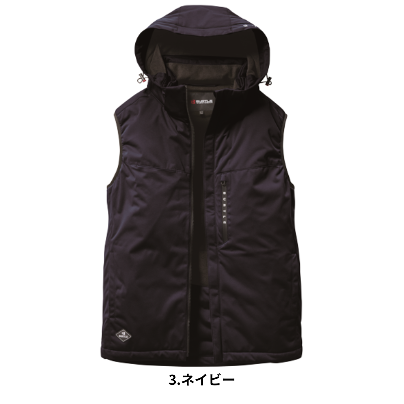 バートル 3264 ストレッチフーディー防寒ベスト
