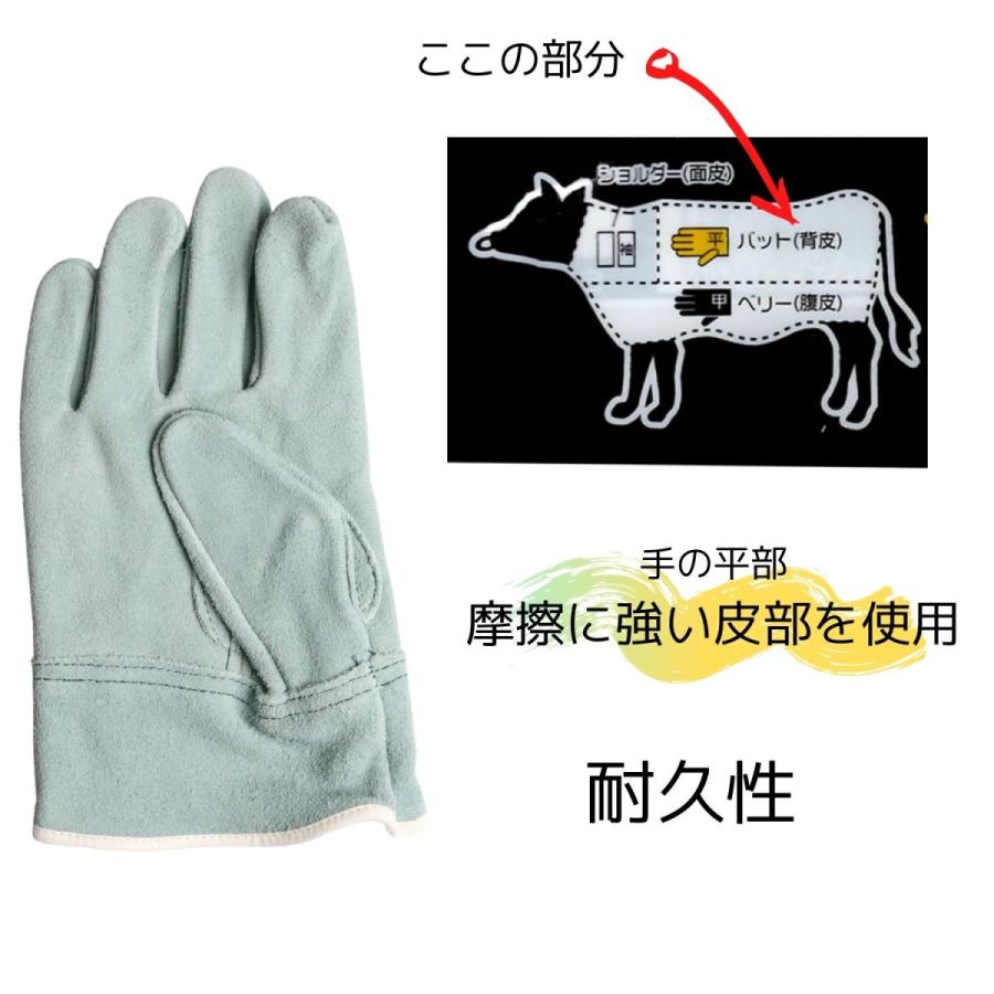 富士グローブ TOKOMAX TO-6 超柔らかいオイル加工牛床革・背縫い革手袋