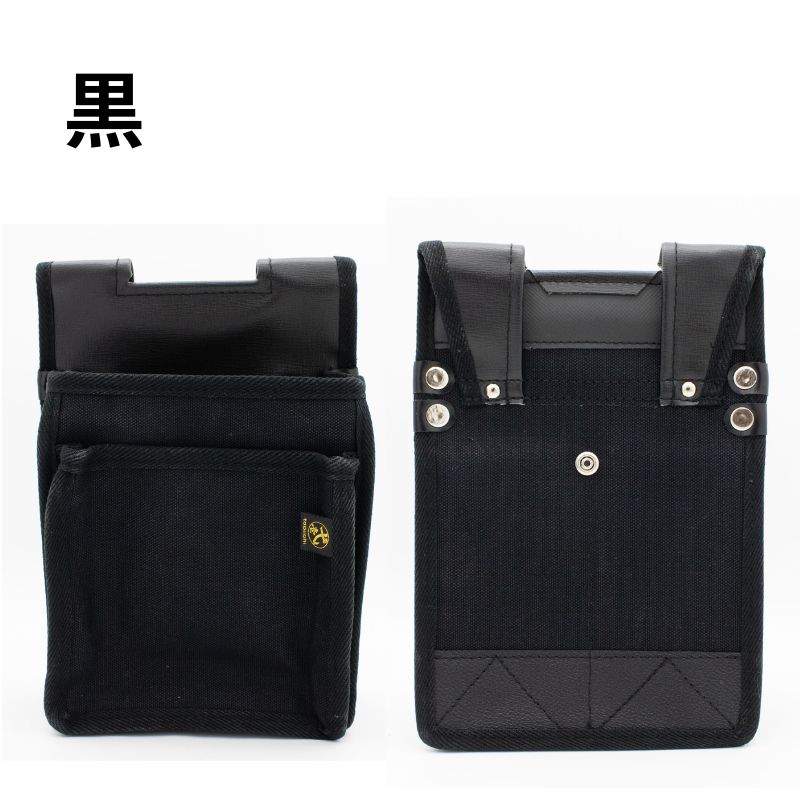 鳶道具新品未使用 楽天市場】鳶壱 LX-25 黒床革製1枚革で創った小型腰袋 TYPE-B ワン