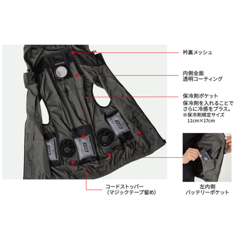 ディッキーズ Dickies ボルトクール ベスト D-339 空調服