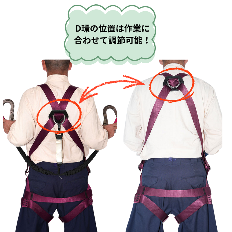 椿モデル X型フルハーネス エンジ F 蕨上田 UHX-3rd｜職人さん応援団