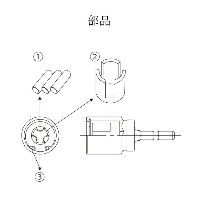 TOP トップ工業 全ネジソケット ZNS-25/3/4｜職人さん応援団 蕨上田