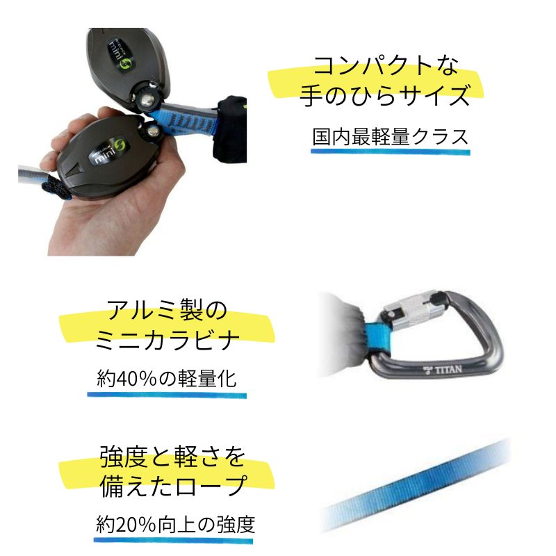 タイタンフルハーネスとランヤードのセットです。