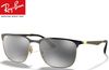 レイバン RayBan RB3569 187/88 59mm ブラックオンゴールド/グレーシルバーミラーグラディエント