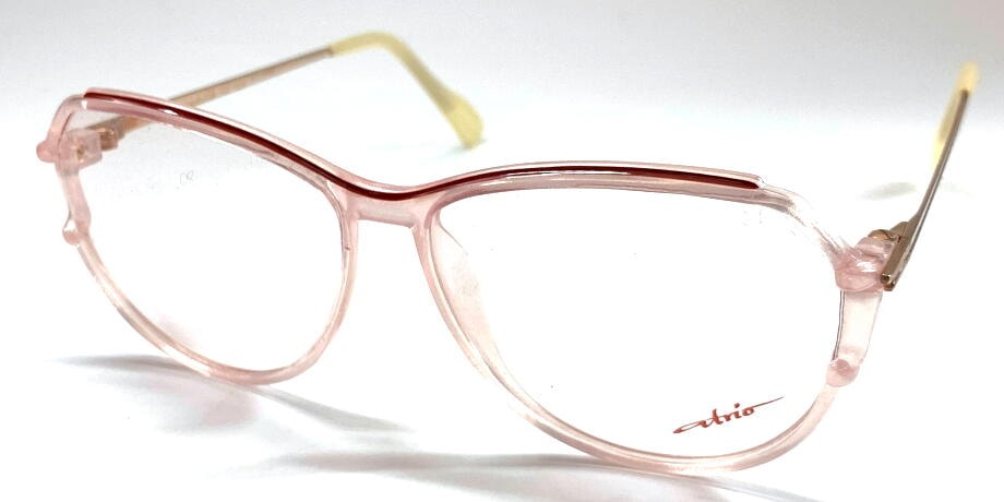 ヴィンテージ メガネ セルフレーム atrio MOD596 54ミリ ピンク/レッド