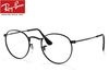 RayBan Zero ROUND METAL RX3447V 2503 50mm マットブラック 純正 度なし クリアブルー ライトカラーレンズモデル レイバン純正 度なし ロゴ、イニシャル　最短翌