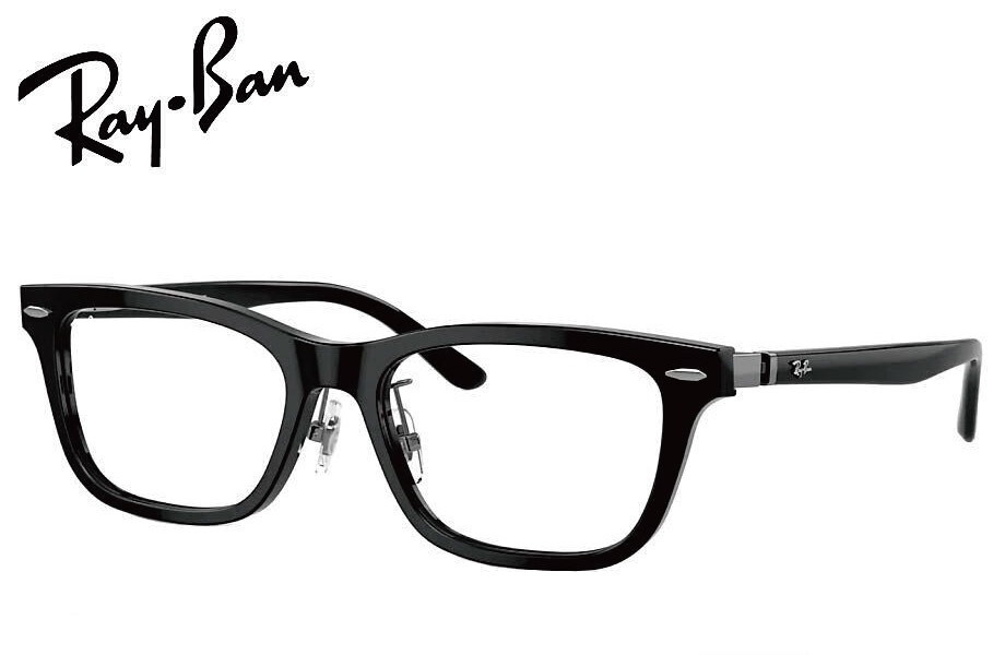 RayBan Zero RX5426D 8286 54mm ブラック 純正 度なし クリア ライト
