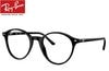 RayBan Zero RX5430F 2000 51mm BERNARD ブラック 純正 度なし ライトカラーレンズモデル レイバン純正伊達メガネ 最短翌営業日発送可能