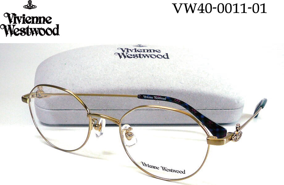 Vivienne Westwood ヴィヴィアン・ウェストウッド VW40-0011-01 48mm メガネフレーム vw40-0011-01 ブラッシュライトゴールド