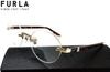 FURLA �ե�� VFU798J 02AM 50mm �饤�ȥ���󥸡��֥饦��ϥХ� �ᥬ�ͥե졼�� VFU798J-02AM �ե��ʥ� �ġ��ݥ����