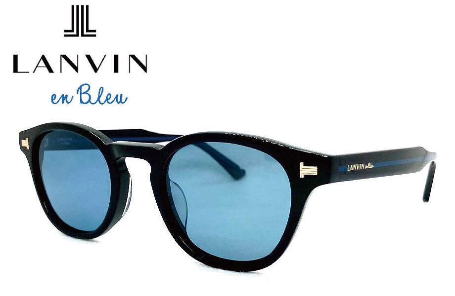 LANVIN en Bleu ランバン オンブルー サングラス SLB036J 700P シャイニーブラック/ブルー偏光