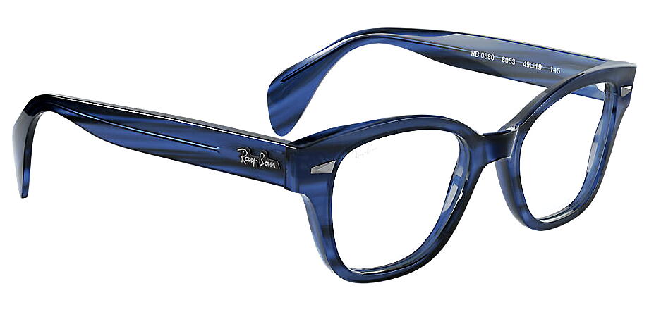 ڥ쥤ХŹ RayBan ᥬ ե졼 RX0880 8053 ȥ饤ץ֥롼 49ߥ 2020