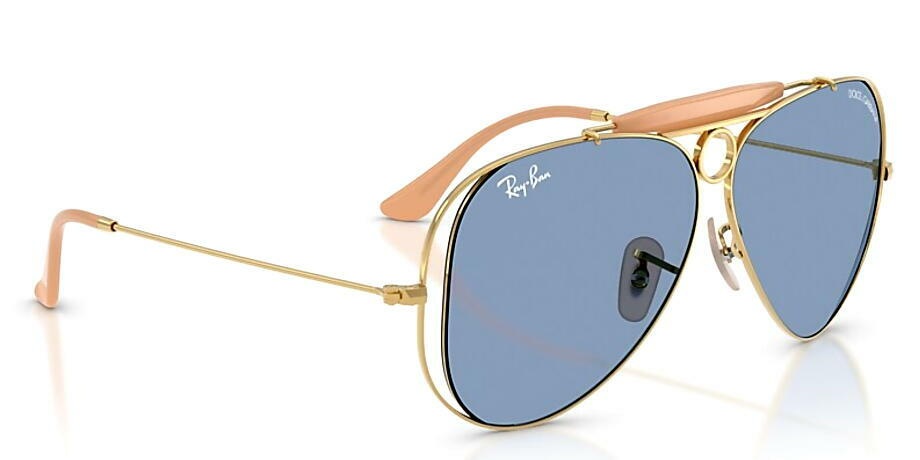 レイバン SHOOTER ゴールド/ライトブルー RB3138M 001/72 58mm THE SHOOTER BY DOLCE&GABBANA シューター